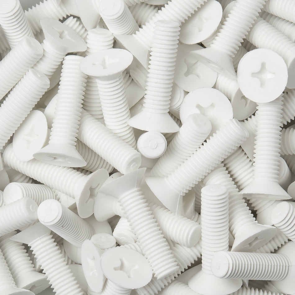 Polypropylene Countersunk Flat Head Screws - DIN 965