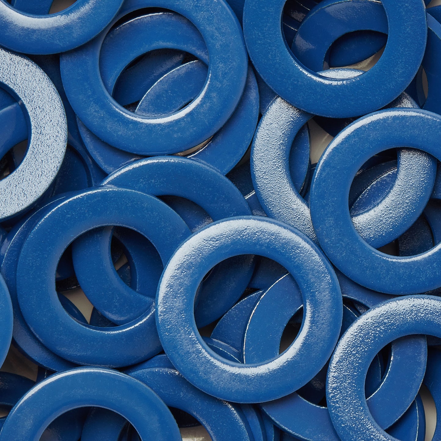 PTFE bevonatú teflon rozsdamentes acél lapos alátétek Kék