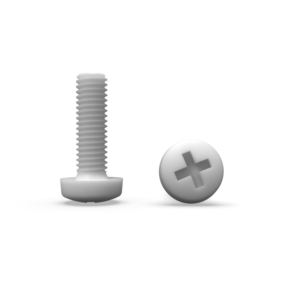 PTFE teflon serpenyőfejes csavarok - keresztbe süllyesztett Phillips csavarok