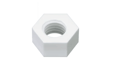 Ceramic (Alumina) Hexagon Nuts - High Performance Polymer-Plastic Fastener Components