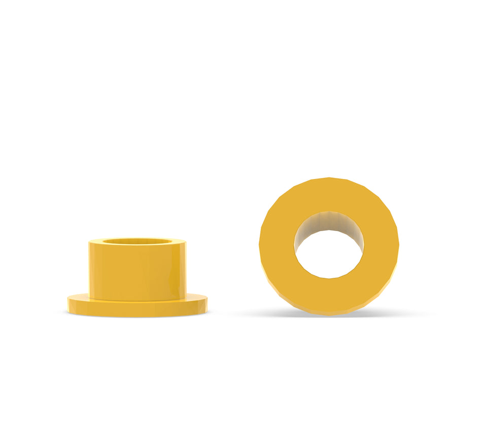 Thermoplastic Polyimide (TPI) Custom Manufactured Flanged Bushings