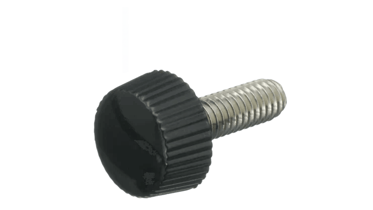 Polycarbonate Thumb Screw (Stainless Steel Thread) - High Performance Polymer-Plastic Fastener Components