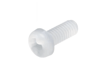 PVDF Kynar Pan Head Screws - Cross Recessed Phillips - High Performance Polymer-Plastic Fastener Components